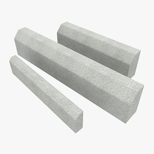 concrete borders 3d max