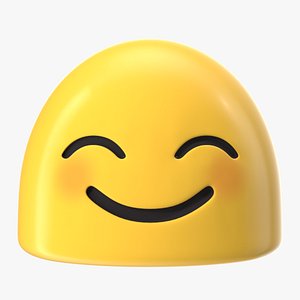 3D Smiley Face Android Emoji model