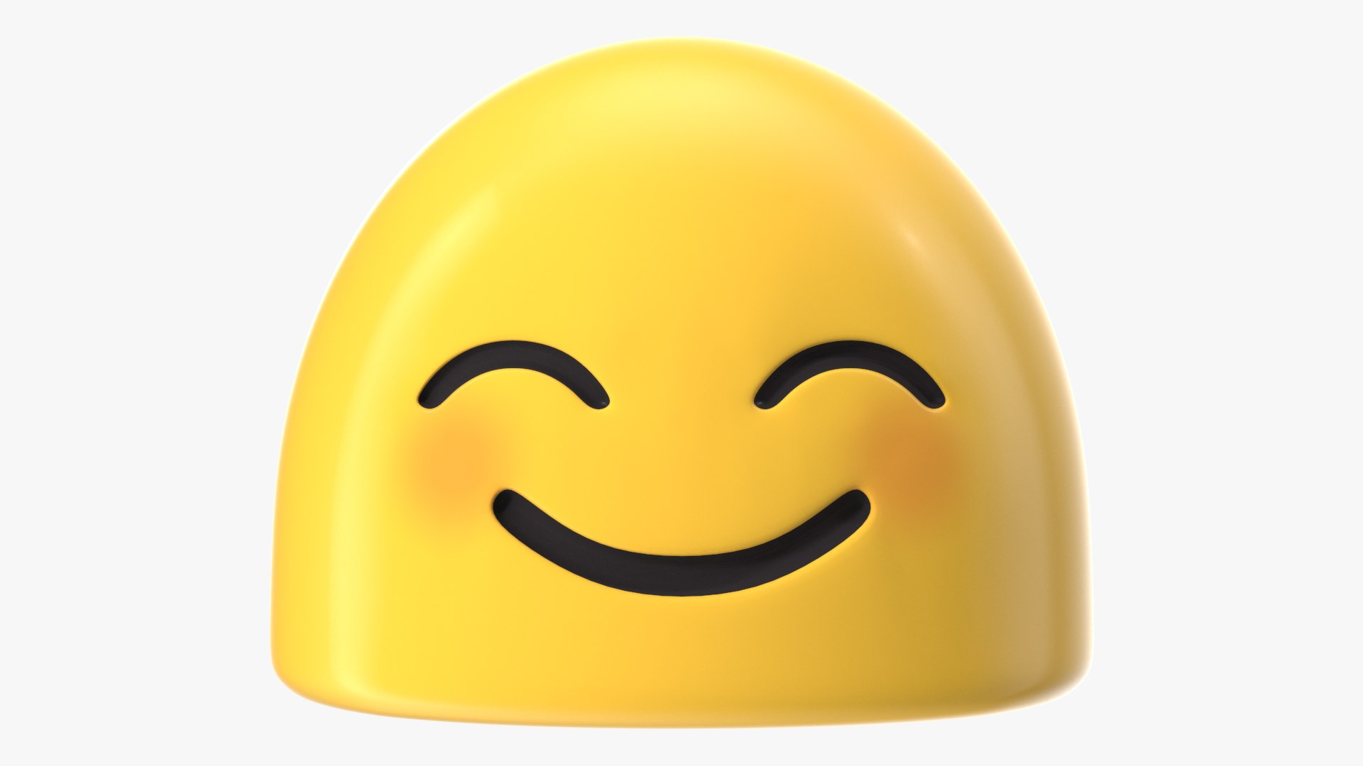 Smiley Face Android Emoji 3D model preview
