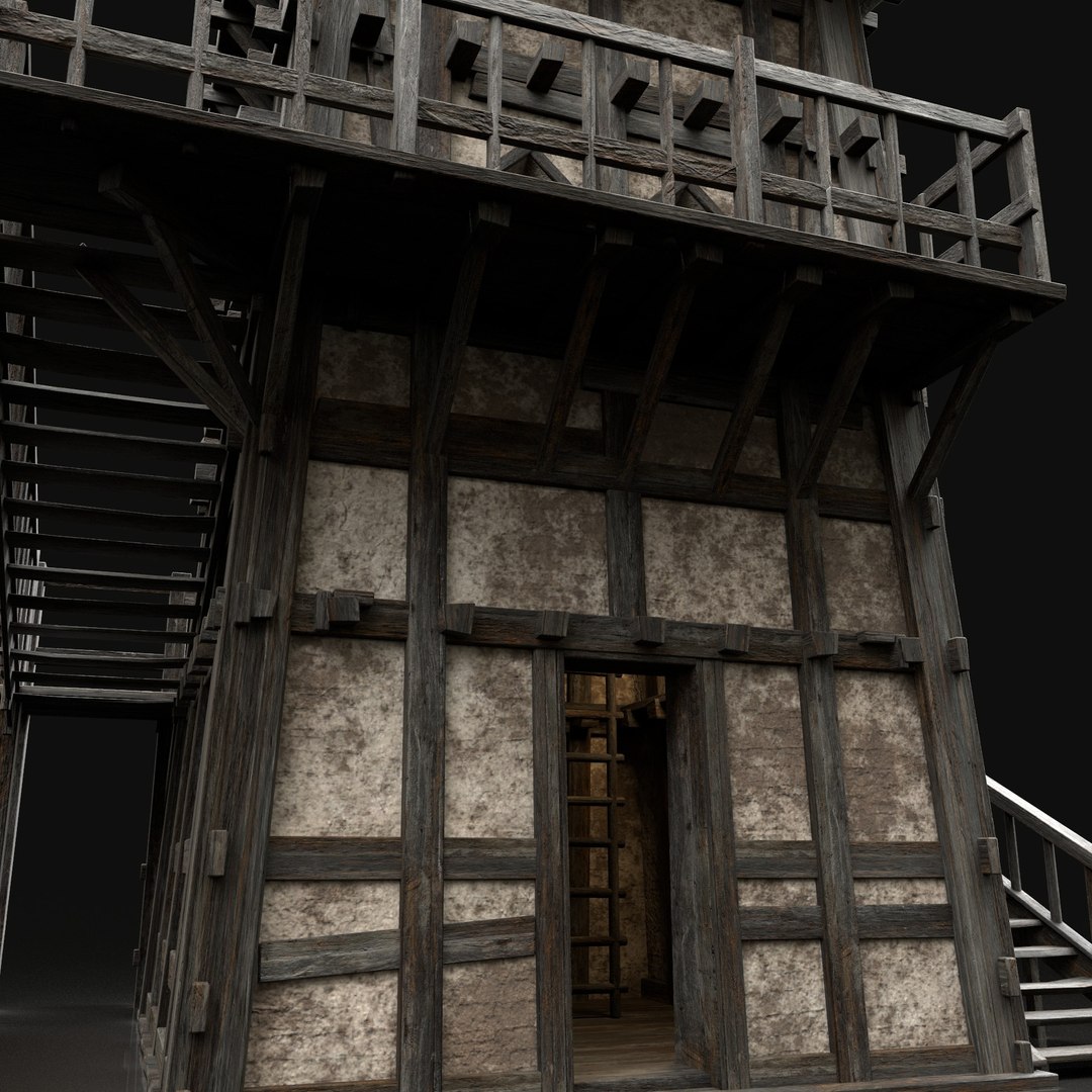 Medieval Watchtower Tower Model - TurboSquid 1687683