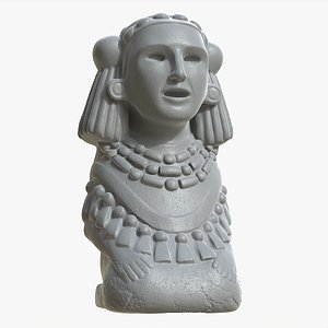 Chalchiuhtlicue Goddess of Water  3D model