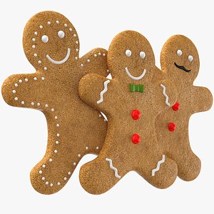 3D ginger bread cookie model