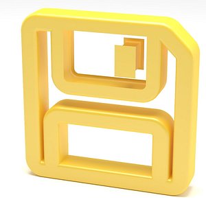 Floppy 3D Symbol