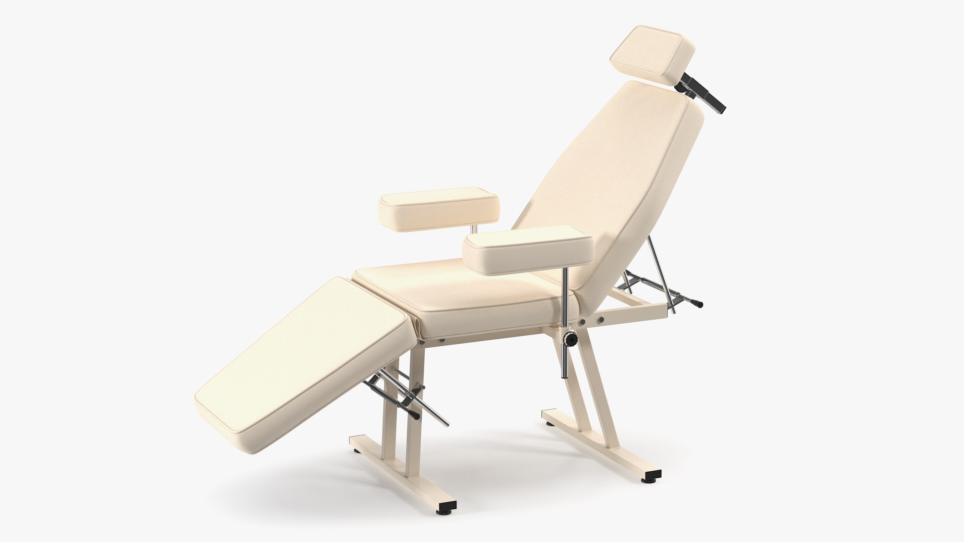 Patient Examination Couch Beige 3D model preview