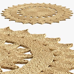 SAFAVIEH Iwan Casual Jute Rug S size model