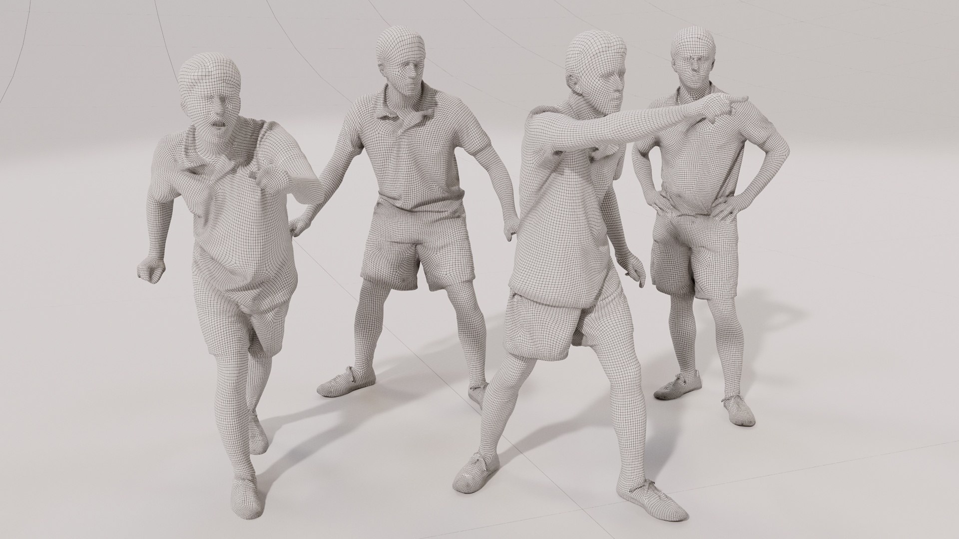 3D Model Soccer Players - TurboSquid 2038752