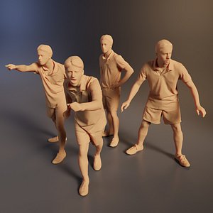 Soccer Players Man 3D Scan