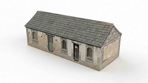 3D Traditional Chinese Brick House model