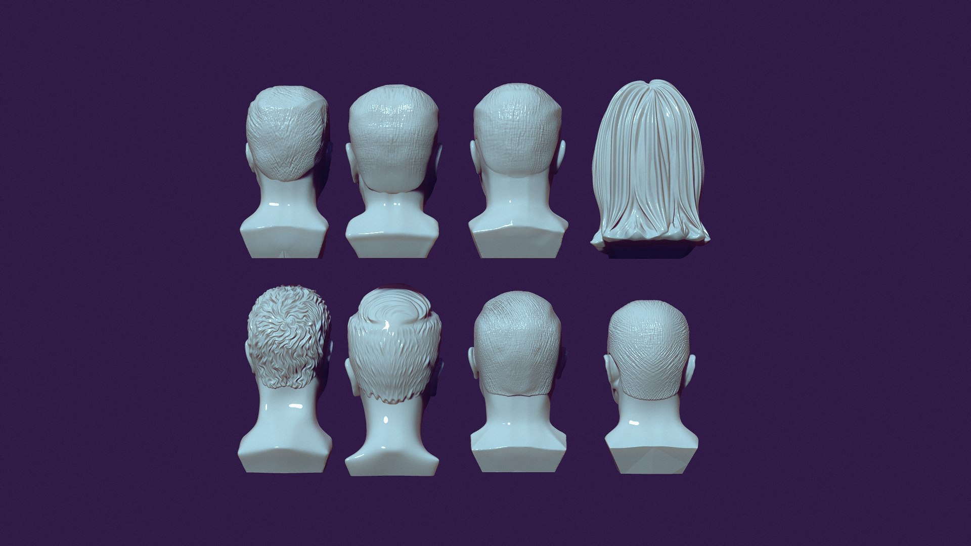 RANDOM FACES 3D - TurboSquid 2122516