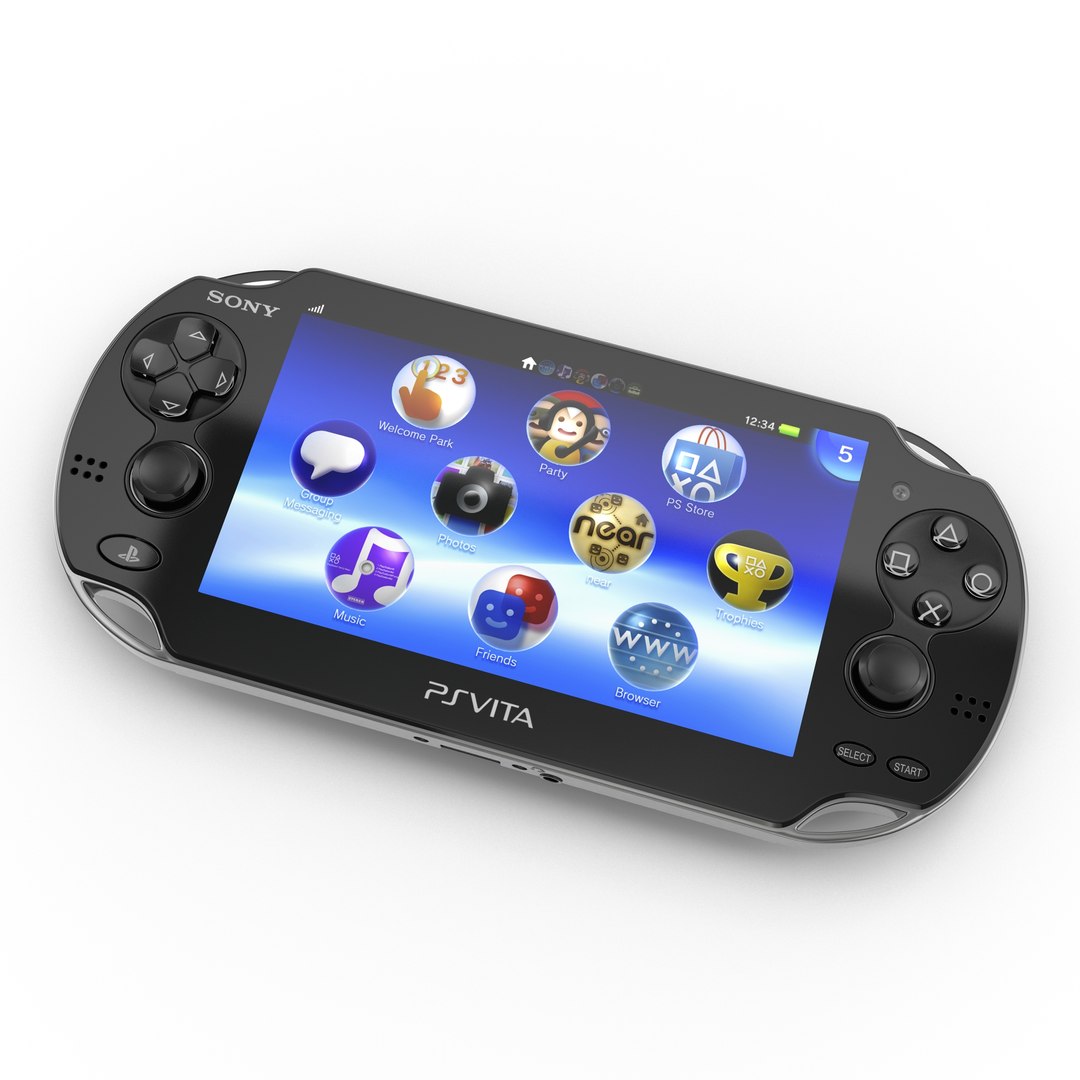 Sony PlayStation Vita 3D model preview