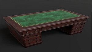 Old Desk Table 3D