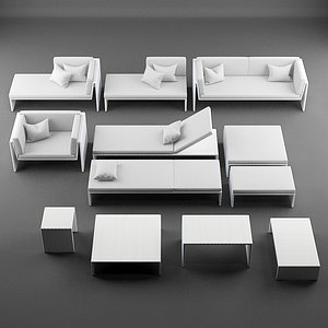 3ds max lounge furniture slimline