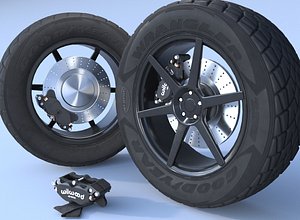 tires bpr set 3D model