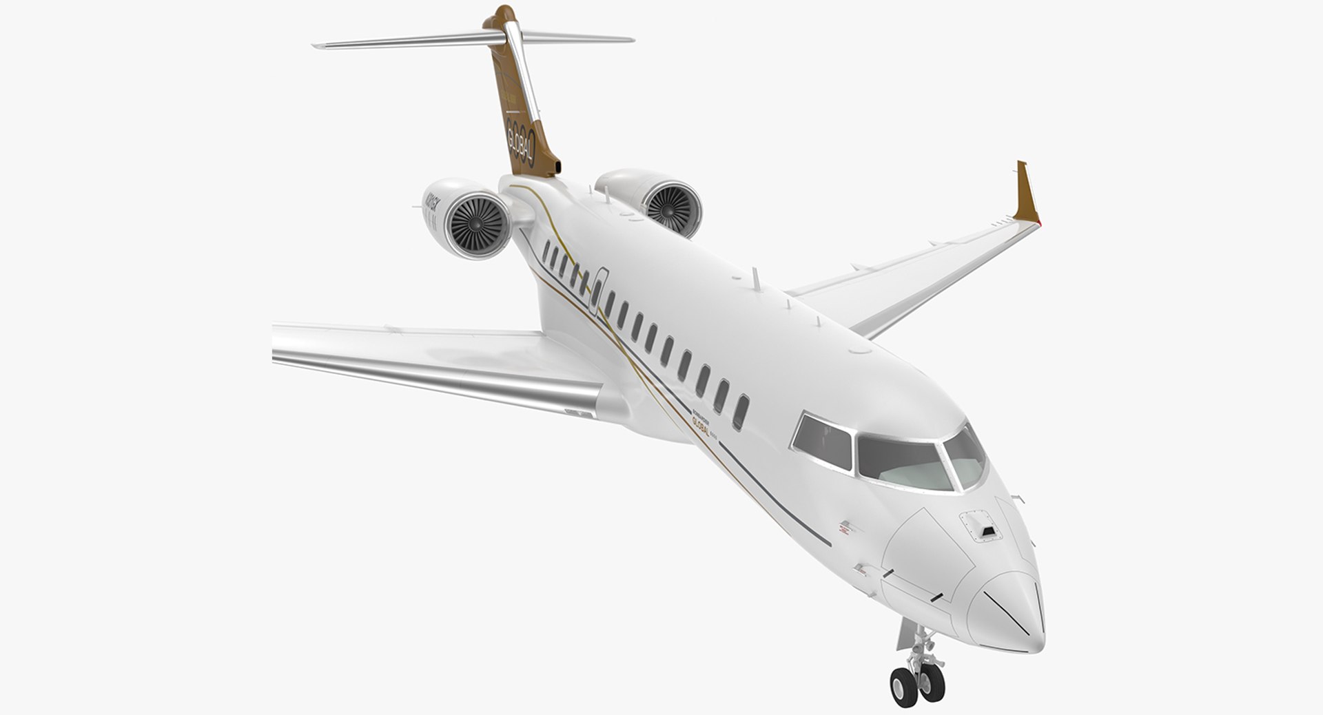 Bombardier Global 6000 3D model preview