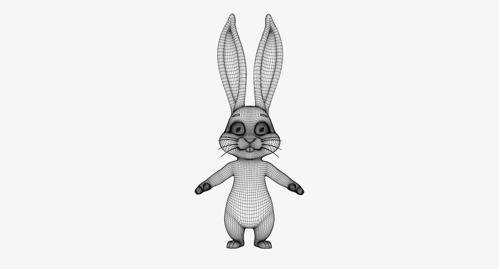 Bunny Rabbit Cartoon Obj