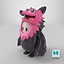 Fall Guys Wolf Skin Game Character 8K