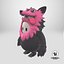 Fall Guys Wolf Skin Game Character 8K