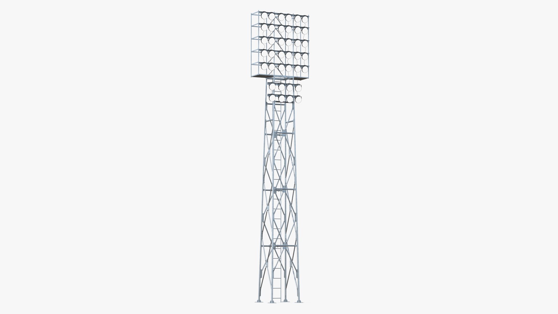 Spotlights Lighting Tower Illuminated 3D model preview