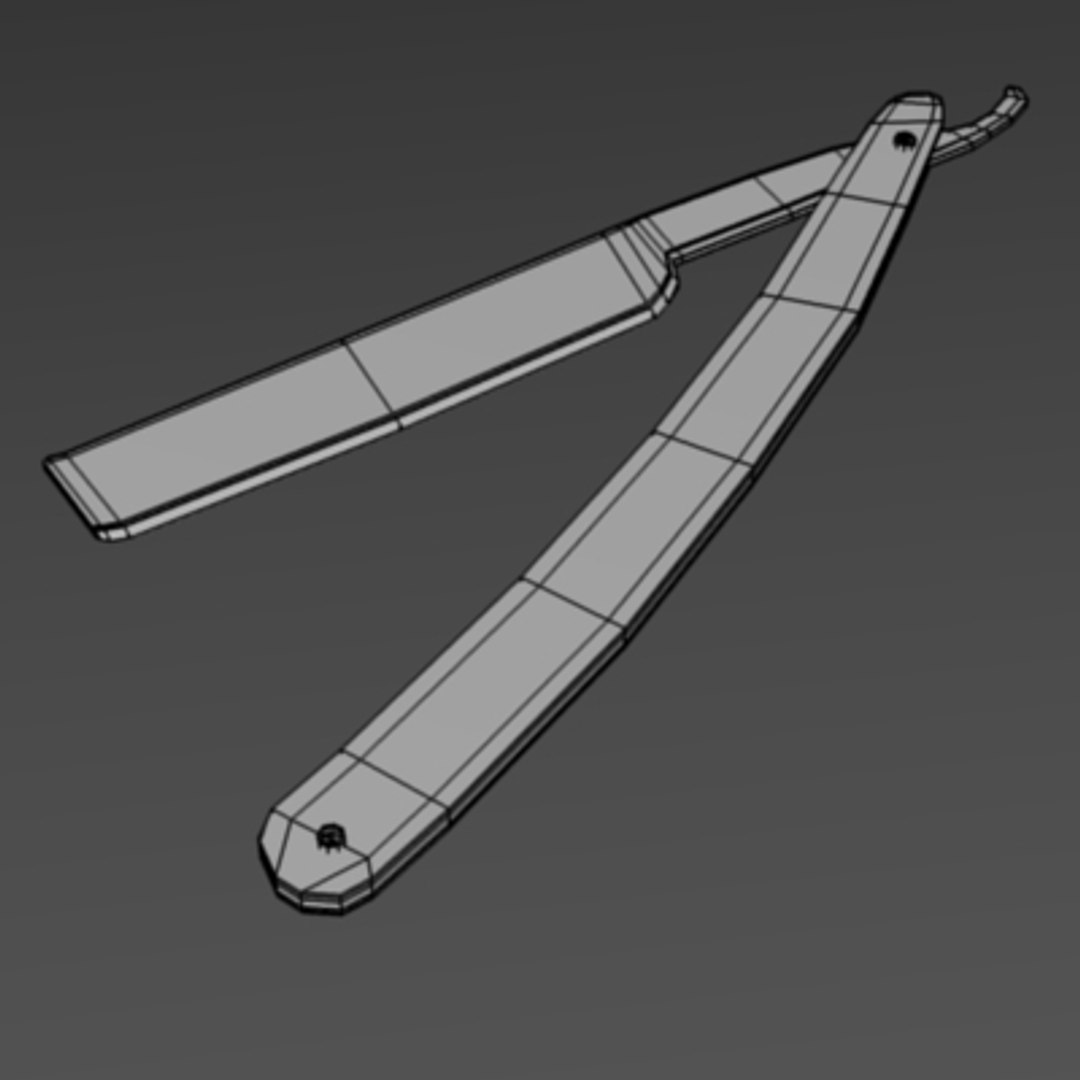 razor blades 3d obj