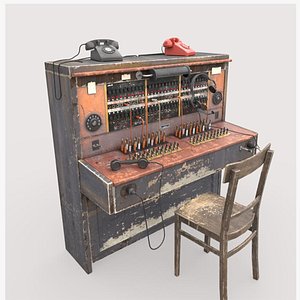 Old Telephone Switch 3D model