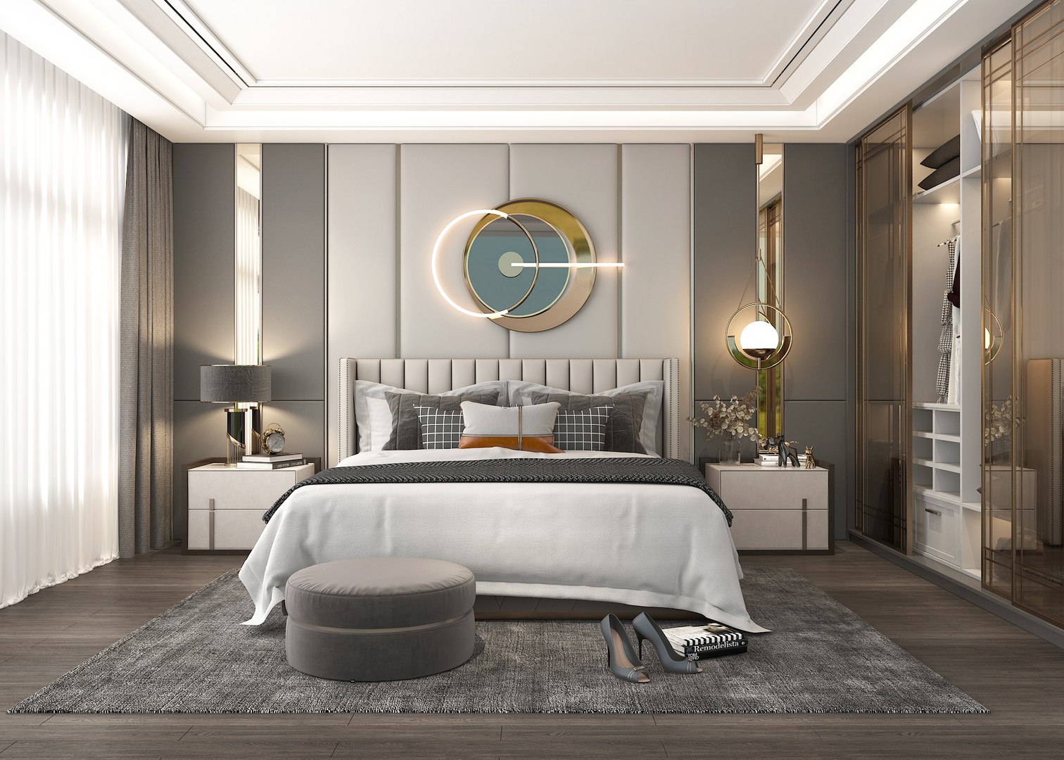 3d Modern Bedroom Interior Scene 15 - Turbosquid 1924001