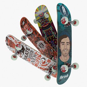 Skateboard - Cinema4D PBR Octane Render