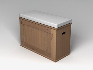 ikea alve storage bench 3d model