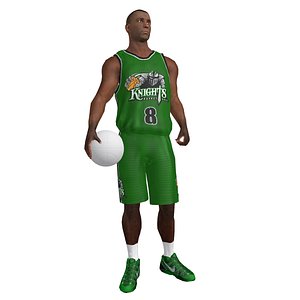Basketball Player 3 LOD2 Rigged