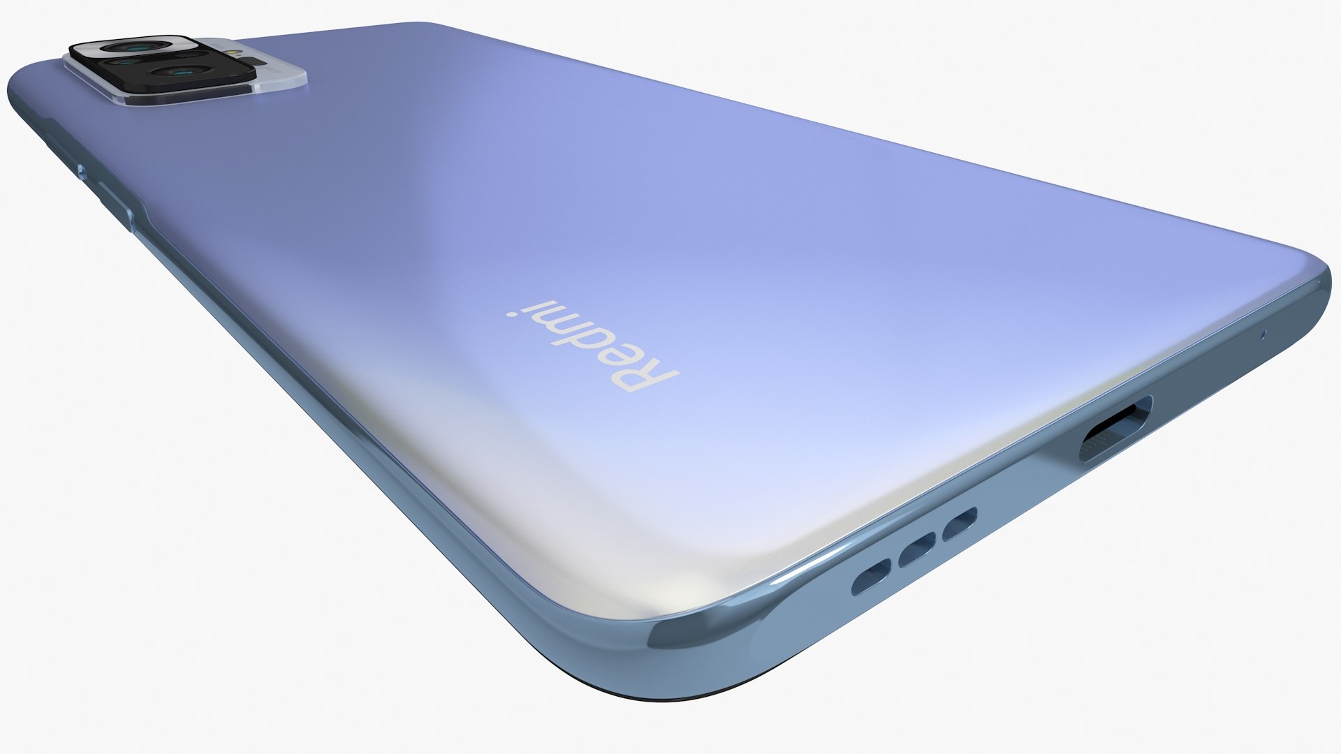 3D Xiaomi Redmi Note 10 Pro Blue - TurboSquid 1720959