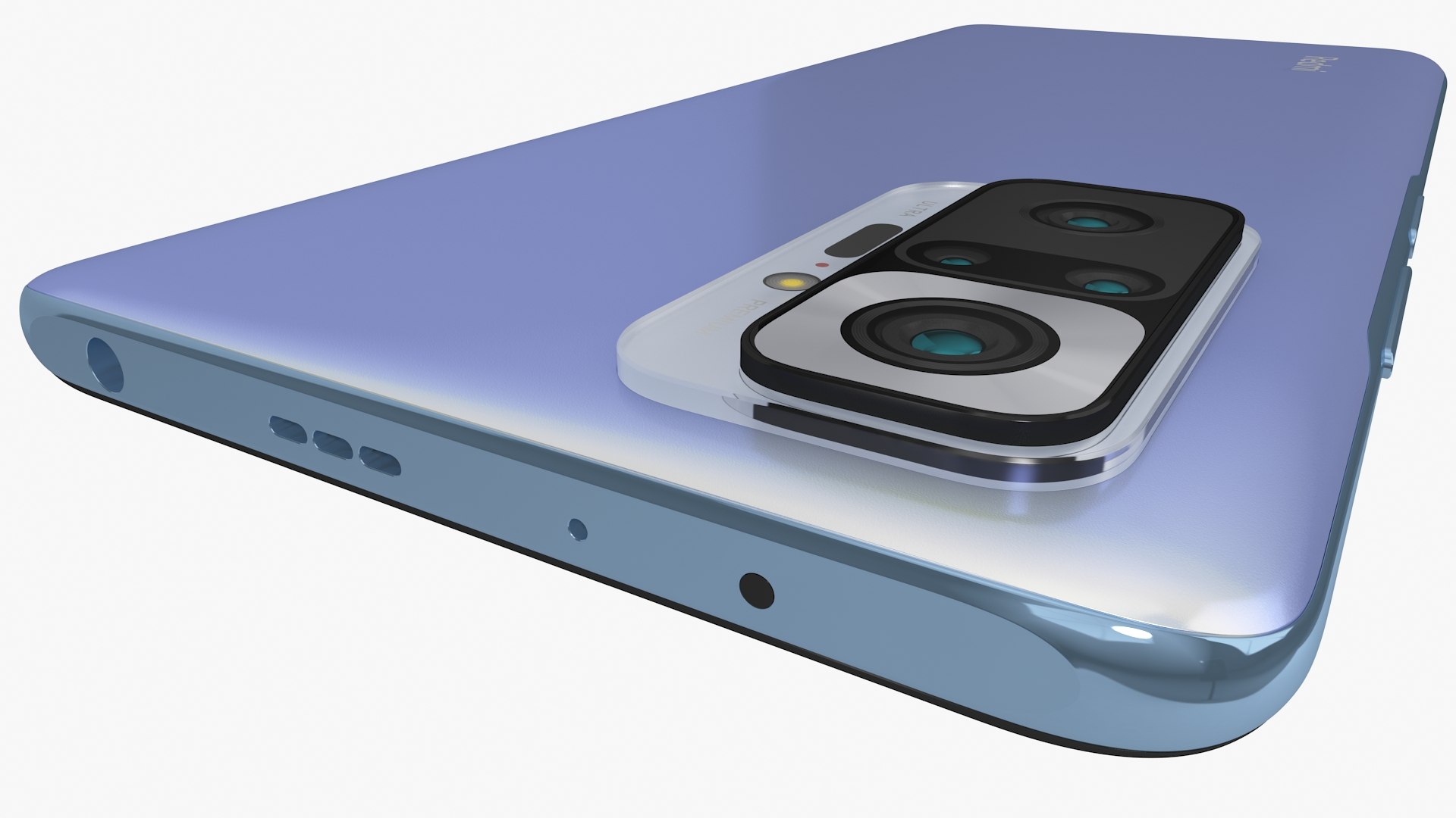 3D Xiaomi Redmi Note 10 Pro Blue - TurboSquid 1720959