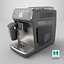 Luces automáticas de la máquina de café expreso encendidas