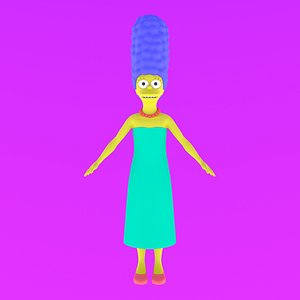 Marge  Advanced Maya Rigged Humanoid Character for Animation  Games