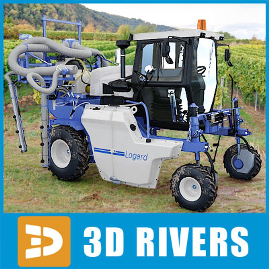 3d Model Watering Machine Vineyards