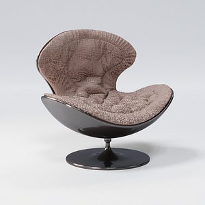 3D giovannetti jetsons armchair suede leather