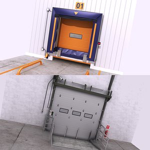 warehouse door interior exteriror model