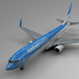 aerolineas argentinas boeing 737-800 3D model