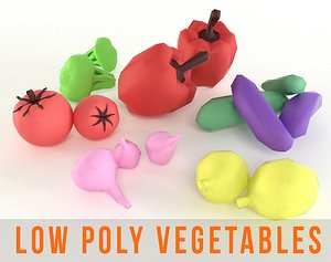 vegetable set 3d model