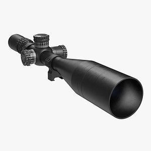 3D model sniper rifle scope