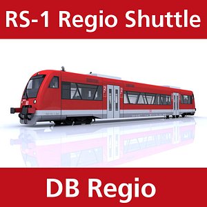 3d 3ds rs-1 regio shuttle passenger train