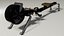 Rowing machine OBJ and BLEND 3D model