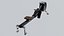 Rowing machine OBJ and BLEND 3D model