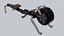 Rowing machine OBJ and BLEND 3D model