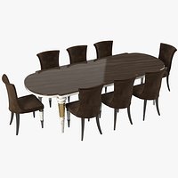 Longhi Layton Marioni Table &amp; Chair