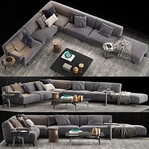 poliform tribeca sofa 2 3D model
