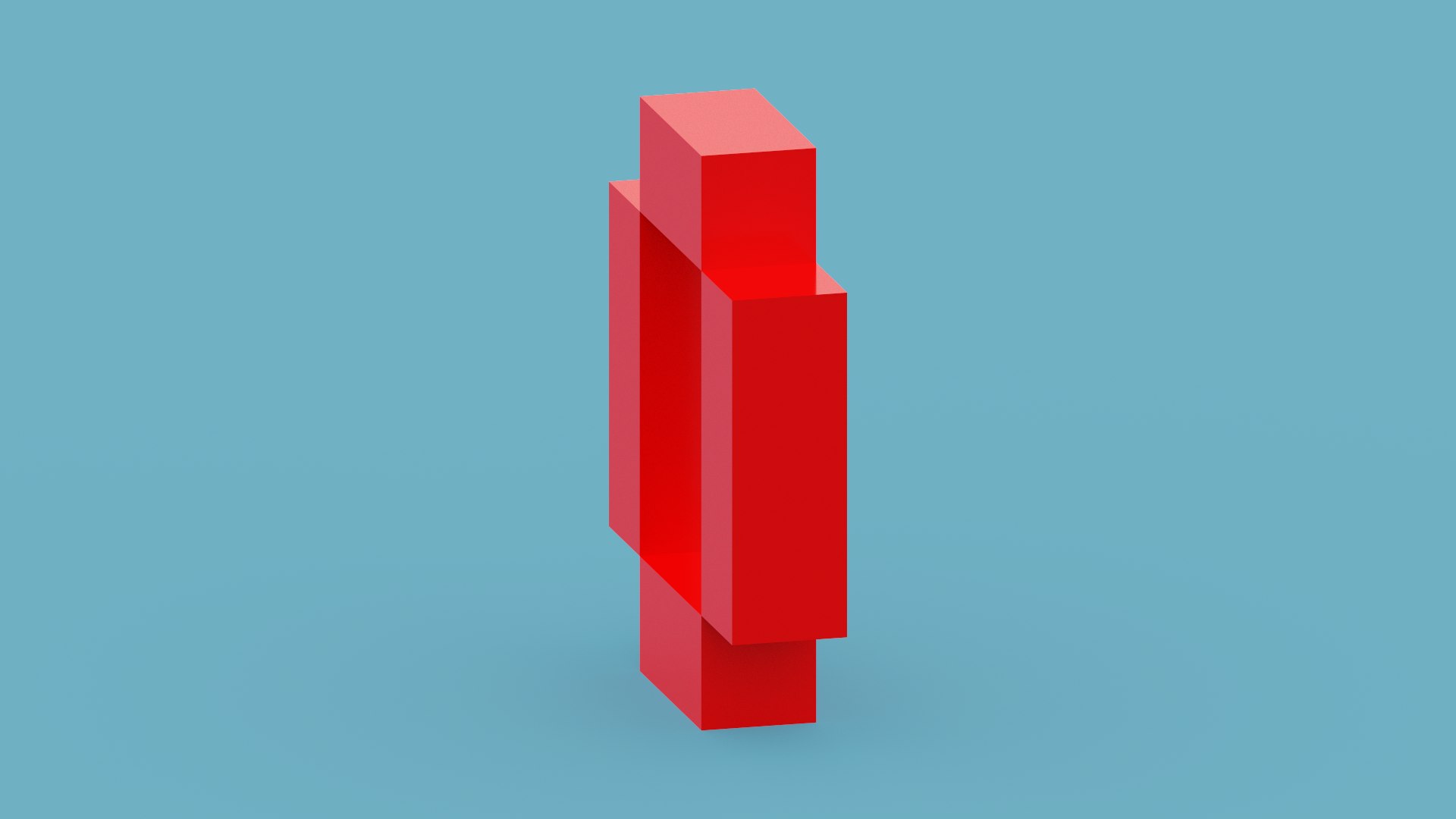 3D Model Pixel Letter O - TurboSquid 1981392