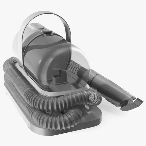 Vacuum Pet Grooming Kit Folded Grey 3D model