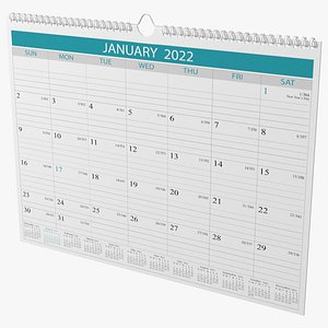 Business Monthly Wall Calendar