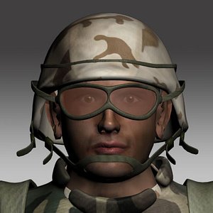 soldier 3d max
