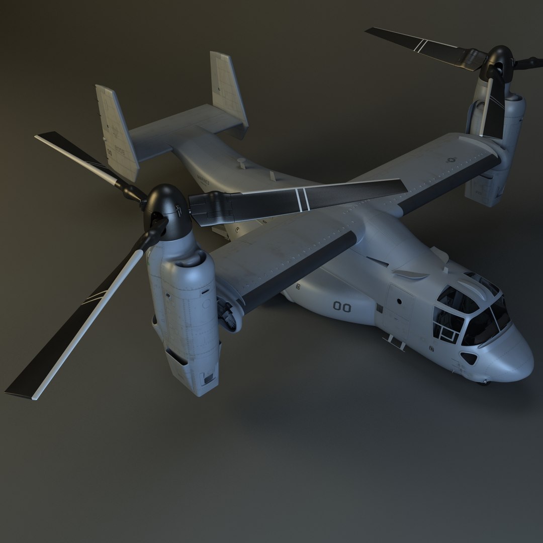 3d model of mv-22 osprey