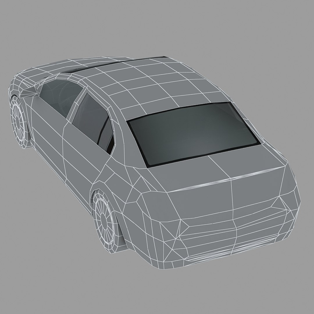 3D Generic Sedan Car Details - TurboSquid 1349069